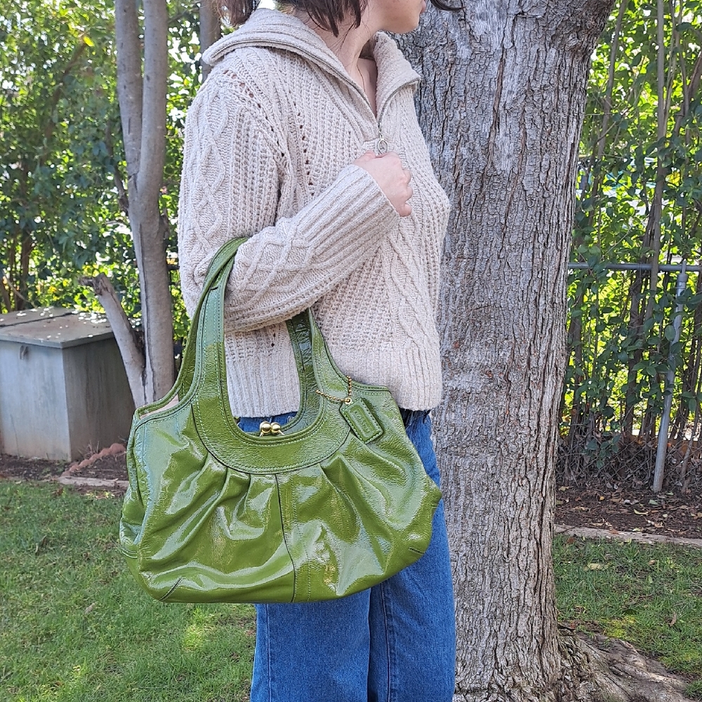 Coach Ergo Pleated Framed Satchel-Style No. 12520 Released About 2008☘️🍀💚🍀🍀 - Picture 2 of 16